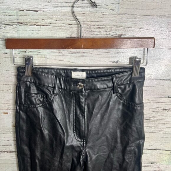 Aritzia Wilfred Free Charm Pant Black size 0 faux leather - Picture 3 of 8
